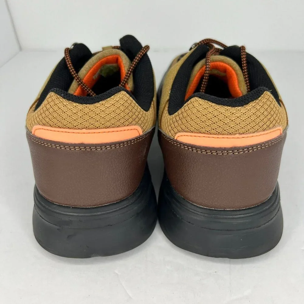 OrthoComfoot Mens 22JC03 Beige Brown Leather Suede Lace Up Size 43 Casual Shoes